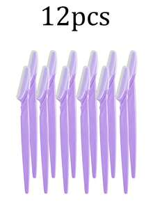 60pcs/30pcs/12pcs/6pcs Eyebrow Shaving Set Designed For Women And Men, Includes Waterproof Storage Bag, Eyebrow Trimmer With Dust Cover For Trimming And Shaping Beautiful Eyebrows, Facial Hair Removal Razor, Washable And Reusable, Suitable For Facial And Body Hair Removal, Essential Tool For Hair Salon, Makeup And Beauty Industry And Daily Use, Beauty And Travel Accessory. - Multicolor - View 9