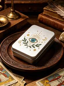 Penutup Kotak Penyimpanan Kartu Tarot, Dicetak dengan Kartu Tarot, Macan Tutul, Mata Misterius, Penyihir, dan Pola Lainnya, Dapat Digunakan sebagai Kotak Penyimpanan Kartu Tarot, Toples Penyimpanan, Kotak Penyimpanan Kosmetik, Kotak Hadiah, Cocok untuk Menyimpan Kartu Tarot, Perhiasan, Alat Tulis, dll. - MultiWarna - View 2