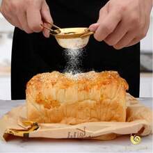 3pcs/1pc Set Gold Fine Mesh Flour Sieve, Kitchen Strainer, Baking Tool, Kitchen Accessory, Cookware, Tableware - Gold - View 7