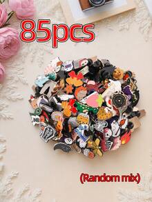 5/15/25/35/45/55/65/75/85/95/100pcs Mixed Creative Decorative Brooches, Rich Patterns Including Food, Flowers, Letters Elements, Multiple Styles And Diverse Designs, Suitable For Decorating Backpacks, Coats, Shirts, Hats, Perfect For Collecting, Playing And As Creative Small Gifts - Multicolor - View 11