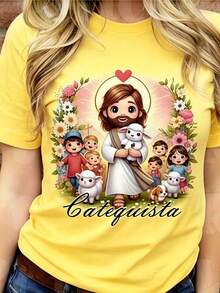 Women T-Shirts - Yellow - View 7