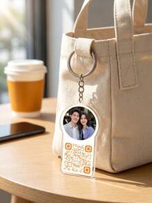 1/3/5 個客製化設計圖片與 QR Code 照片條鑰匙圈，情人節禮物、照片鑰匙圈、週年紀念禮物、包包配件 - 彩色 - 查看 10