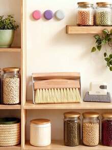 Portable Mini Dustpan And Broom Set - Multi-Function Wooden Handle Cleaning Brush Set, Suitable For Desktops, Keyboards And Narrow Gaps - Clean Damage-Free, Convenient To Use - Mini Dustpan and Brush Set - View 9
