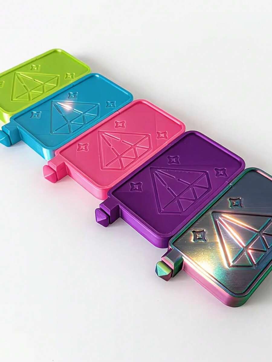 Boat-Shaped Diamond Painting Point Drill Disk, New Diamond Painting Tool With Patterns And Letters On The Surface, Fully Enclosed Design To Prevent Diamonds From Falling Out Of The Point Drill Disk - A - View 1