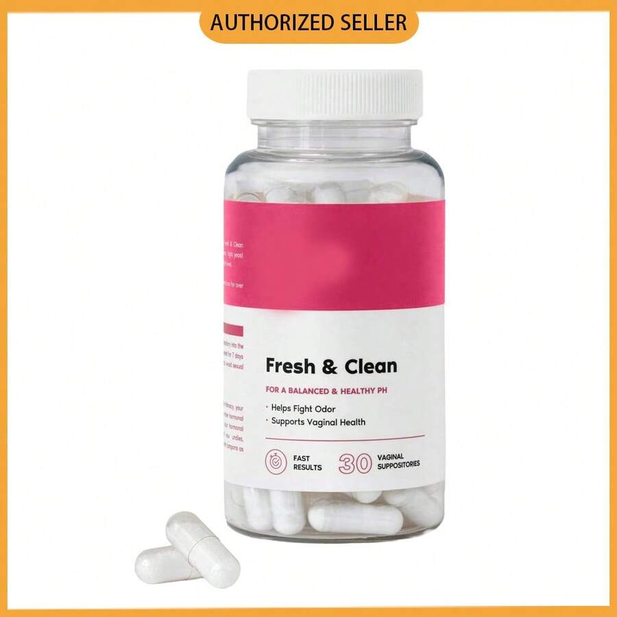 Fresh & Clean PH Restore Vaginal Suppositories - Natural Vaginal Health Support For PH Balance, Odor Control, And Comfort - View 1