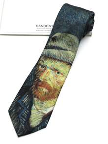 1pc Printed Oil Painting Hand-Painted Tie For Men And Women, Suitable For Casual, Street, Daily, Party, Gift - Multicolor - View 6