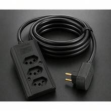 Extensão Immediate 3 Metros 3 Tomadas 2x0,75mm2 - Preto - Visão 4