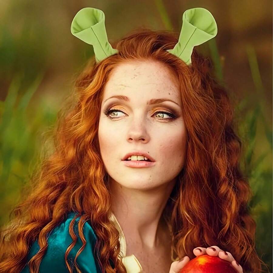 2/4/6/10pcs Green Ogre Ear Hair Clips, Cute Monster Hair Clips For Halloween, Halloween Cosplay Party Costume Props