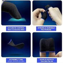 12pcs Mobile Game Finger Sleeves, Finger Protection Covers - B - View 3
