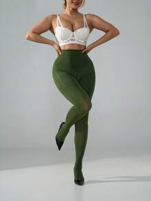 1 Pair Women's Oversized Tight Pants - Stylish, Sexy And Elegant. Perfect For Daily Life, Parties, Gatherings, Commuting And Office Work. - Green - View 4