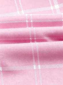 Men's Casual Dress Shirt With Plaid Pattern For Multiple Occasions, Dinner And Business - Essential Gift For Men - Baby Pink - View 7