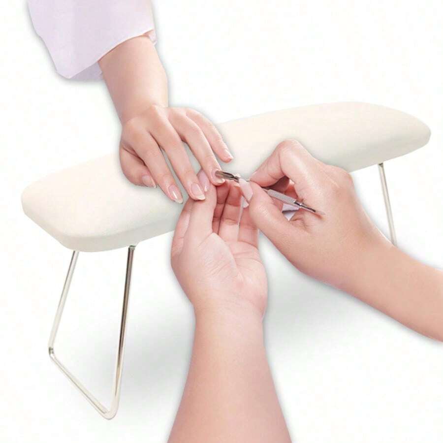1pc Foldable Nail Arm Rest, Foldable Stand, Bottom Can Hold Nail Lamp, Portable, Suitable For Mobile Nail Artists - Multicolor - View 1