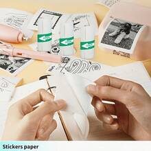 Portable Mini Thermal Adhesive Paper Ink-Free Self-Stick Sheets For Note-Taking, Office Work, Photography & Hand-Drawn Sketches, Available In White, Colored, Transparent & Laser Variants - View 6