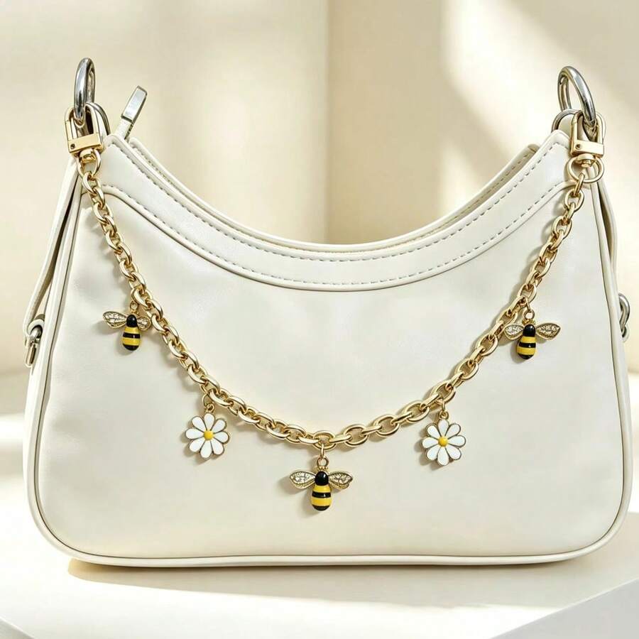 Bag Charm, Handbag Charm, Handbag Accessory, Detachable Shoulder Strap, Handbag Extension Chain, Women's New Fashion Bag Accessory 1pc - Gold - View 1