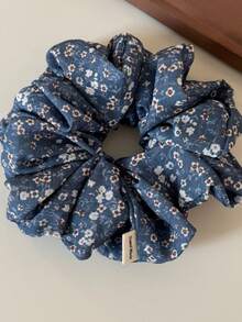 Ditsy Floral Star Casual Polyester Hair Scrunchie - Multicolor - View 5