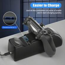 P4 Controller Base Charger - Dual Charging Fast Charging Base With Indicator Light For Overcharge Protection - P4 Controller Universal Charging Stand - Gaming Peripheral Accessories - View 3