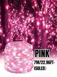 1PC Solar Fairy Light String -32M/22M/17M/12M/7M Outdoor String Light, DIY Copper Wire Material, Waterproof Garden Light, 8 Flashing Modes, Suitable For Gardens, Terraces, Trees, Weddings, Camping, Parties, Parties,Fences,Christmas,Holiday Decoration - Solar String Light - View 33