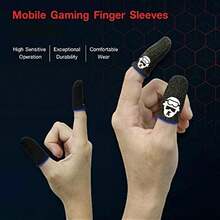 [Comes With Metal Storage Box] Professional Gaming Finger Sleeves, Anti-Static Silver Fiber, Sweat-Proof And Touch-Friendly, Suitable For Non-Slip, Reusable, Handwriting And Drawing Games, Suitable For Various Touchscreen Devices, Mobile Game Accessories, Gaming Fingertips, Anti-Static, Sweat-Proof, A Great Birthday/Holiday Gift For Boys. - Multicolor - View 5