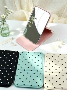 Small Compact Pocket Makeup Mirror, Portable Folding Travel Mirrors Ultrathin Light Handheld With Adjustable Stand, Premium HD Optical Glass, Gift For Your Lover, Suitable For All Scene - Multicolor - View 9
