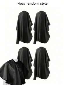 4/1pc Professional Hair Salon Apron - Extra Wide & Extra Long, Hairdressing Cape, Suitable For Plus Size, Durable Black Material, With Adjustable Neck Strap And Buckle, Suitable For Hair Dyeing, Perming, Styling Protection/Halloween, Leopard Print, Cheetah Print, Cheap, Sheer, Cheetah, Acne Patch, Animal Print, Travel Essential - Multicolor - View 12