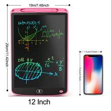 1PC 8.5/12 Inch LCD Writing Tablet For 3-8 Year Olds Electronic Drawing Pad Doodle Board Educational Toy For Kids - Pink - View 10