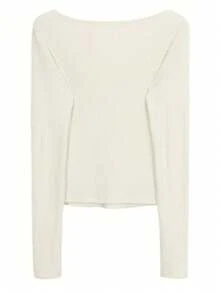 Premium Fitted Lace Long Sleeve T-Shirt, Versatile New Design Base Layer - Apricot - View 2