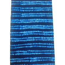 1pc 1/3/6 Yards African Batik Blue & Black Striped Print Fabric, Double-Sided Geometric Print African Fabric For Handmade DIY, Suitable For Swing - Blue and Black Geometric - View 5