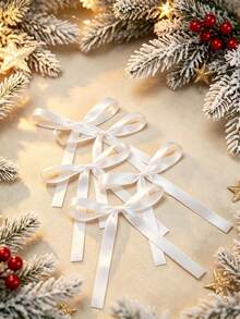 50/30PCS/5pcs Christmas Ribbon Bows For Flower Gift Packaging, Balloons And Various Decorations, Handmade Sewing Accessories Bows, DIY Jewelry Hair Accessories - Ribbon Bow - View 26