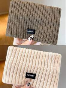 1PC/2PCS Solid Color Knitted Headband, Autumn/Winter Fashion Casual Warm & Cold-Proof Headband - Multicolor - View 12