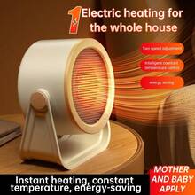 Mini Desktop Portable Electric Heater, Fast-Heating, High-Power Space Heater, Household Indoor Hand And Foot Heater. - Grey - View 3