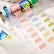 126pcs Self-Adhesive Glowing Hole Position Expansion Stickers, Loose-Leaf Notebook Accessories, Memo Photo Card Storage, Hole Puncher Accessories, Office & Study Supplies, Pull-Out Style, Single Hole/5-Hole, Exquisite Stationery Packaging, Paper Protection - 126pcs - View 8