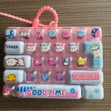 26-Key Stress Relief Keyboard Toy Keychain, Large Size Finger Press Creative Toy Keyboard Pendant - Suitable As Small Gifts For Holiday Parties, 26-Key Animal Diary Mini Keyboard Stress Relief Toy Keychain, Cute Cartoon Animal Clickable Sensory Stress Relief Toy, Portable Pressure Relief Button Toy Bag Pendant, Anxiety Relief Gift (Letter Pattern Randomly Matched/Color Difference Is Normal/Randomly Sent) - Multicolor - View 13
