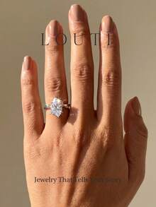 1pc Unique Design Employee Logo Ring, Suitable For Women's Daily Wear, Performance, Dating, Holiday Gift - Silver - View 2