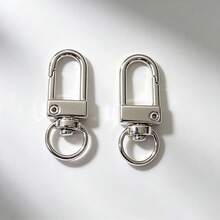5/10/20/30/50Pcs Zinc Alloy Swivel Snap Hooks, Metal Trigger Clasps, DIY Hardware Accessories For Keychains, Bags & Bracelet Charms - Keychain - View 3