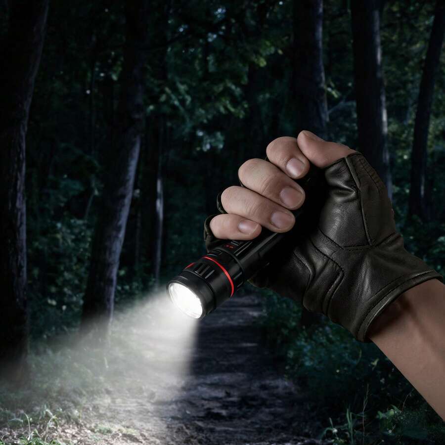 Linterna LED Recargable de Alta Potencia con Correa de Mano para Exterior - Unitalla - Ver 1