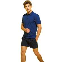 Roly Asquith & Fox Mens Short Sleeve Performance Blend Polo Shirt - Royal - View 3