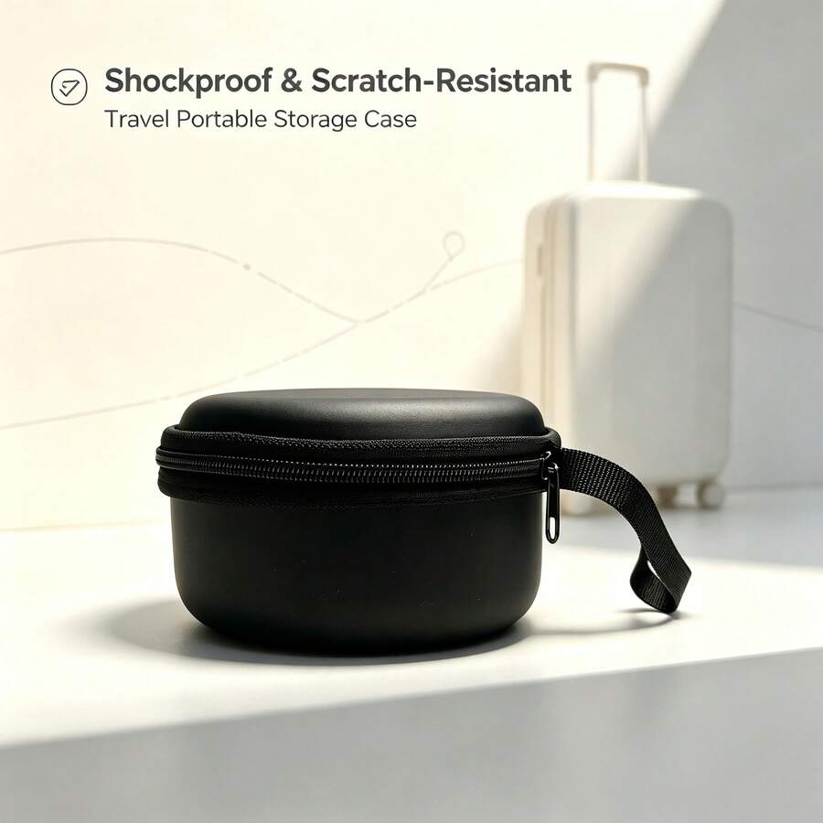 1pc Travel/Casual Portable Bluetooth Speaker Storage Bag, Multi-Functional Storage Box, Can Store Bluetooth Speaker/Data Cable And Other Electronic Products, Suitable As Holiday Gift For Family And Friends. - Black - View 1