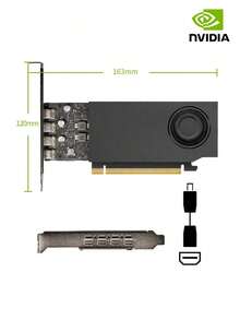 Nvidia RTX A400 4GB Professional Graphics Card | CAD/Graphic Design Modeling | 4K Multi-Display Output | Industrial Packaging Workstation GPU - View 8