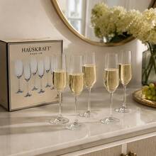 Jogo 6 Taças Champagne Galáxia Haüskraft Premium 200ml - Transparente - Visão 3