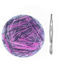 1Pc Round Tactile Relaxation Stone, Adult Desktop Focus Accessory With Tweezers, Smooth Handheld Stress Relief Tool For Office And Home - Multicolor - View 8