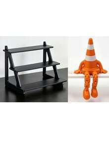 3-Tier Stepped Display Rack, Desktop Multi-Layer Storage Display Stand, Suitable For Small Decor, Collectibles, Figurines - Multicolor - View 12