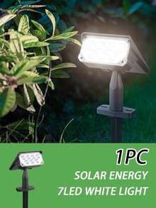 7LED Outdoor Solar Waterproof 7-Statue Spotlight Floodlight Tree Light Dual-Use Spotlight Super Bright Landscape Yard Lawn Garden Villa Decorative Lighting Suitable For Yard, Landscape, Statue, Fountain, Garden, 1pc/3pcs - Spotlight - View 13