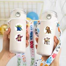 Disney Panini Cartoon Story Round Roll Self-Adhesive Stickers, Multi-Character Printed Decorative Labels For Gift Wrapping And Scrapbooking - Multicolor - View 5