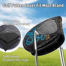 1PC Mallet Putter Headcover, Golf Club Protective Head Cover Golf Accessories For Men Women - Multicolor - View 5
