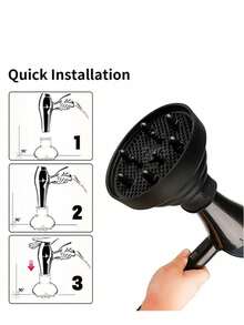 Universal Silicone Hair Dryer Diffuser Cover, Retractable Curly Hair Perming Hood, Drying And Styling Air Outlet, Adjustable Heat-Resistant Accessory For Controlling Curly Hair And Frizz - Multicolor - View 10