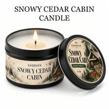 EVODUCK 1pc Peppermint Candy Scented Christmas Candle 3oz Mini Tin With Gift Box & Card, Sweet Vanilla Sugar Mint Scent, Office Desk Cubicle Winter Decor, Secret Santa Gift Exchange Stocking Stuffer For Friends Coworkers Home Fragrance - Christmas Candle - View 14