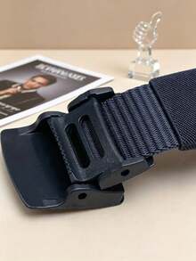 3/2/1pc Men's Nylon Tactical Belt, Plastic Buckle Casual Belt, Thick Adjustable Military Belt For Students' Daily Outdoor Use - Multicolor - View 2