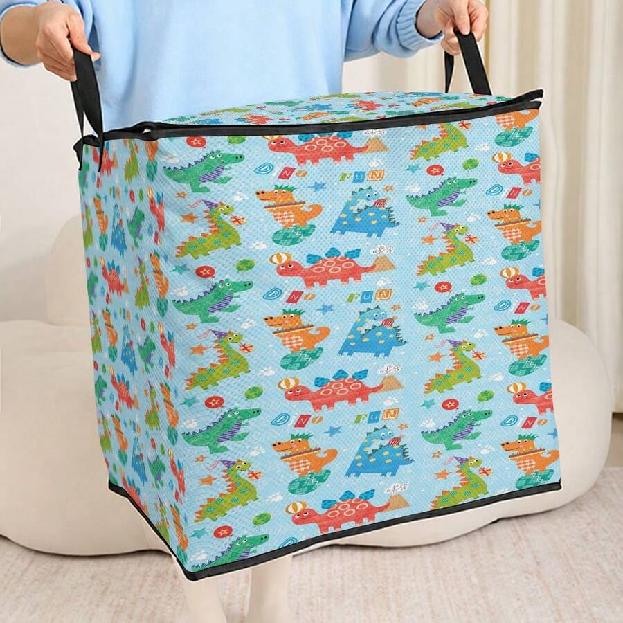 1pc Large Capacity Star-Shaped Lid Storage Box, Foldable Organizer Bin, Suitable For Blankets And Quilts, Equipped With Durable Zipper, Perfect Holiday Home Gift, Can Be Used For Underbed Storage. Storage Box With Lid, Storage Bin With Lid, Extra Large Quilt Organizer, Storage Box With Lid, Storage Box, Storage Box With Lid, Storage Cabinet, Medicine Storage Box, Box-Style Storage, Storage Bin, Cabinet - Multicolor - View 1