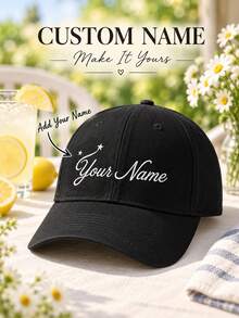 Personalized Baseball Cap, Shadow Letter Pattern Trucker Hat, Customizable Initial, Custom Bridal Party Favor, Bachelorette Party Gift - Multicolor - View 1