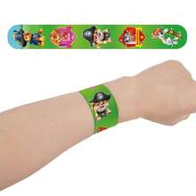 1set/12pcs Paw Patrol Family Series Bracelet Ryder M-Arshall Rubble PVC Snap Circle Cartoon Pat Circle Bracelet Fun Gifts - Multicolor - View 3